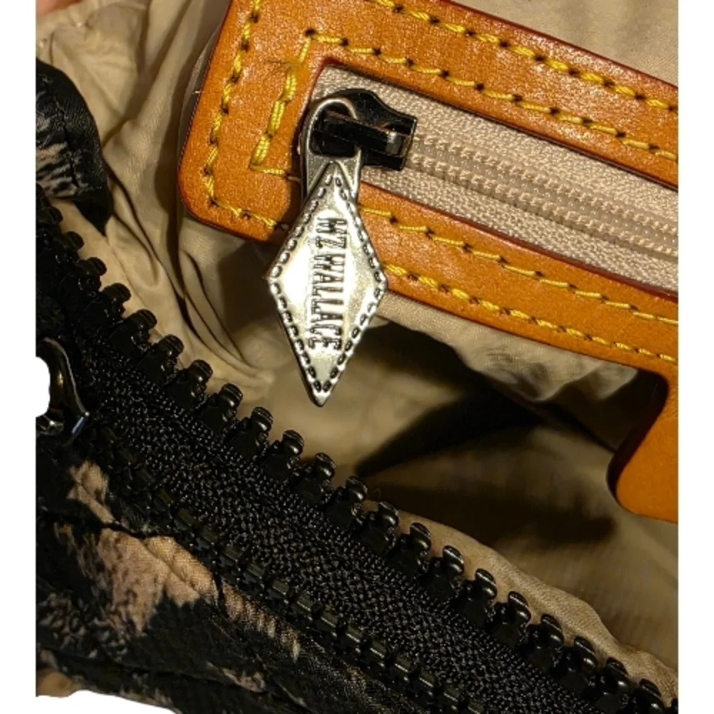 MZ Wallace Metro Quilted Animal Print Crossbody Bag with Matching Pouch EUC - Picture 7 of 10